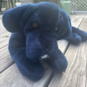 Mary Meyer Rare Vintage Blue Labrador Plush Resting Lifelike Stuffed Dog Puppy